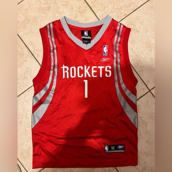 Vintage Houston Rockets Tracy McGrady #1 Reebok Youth Jersey โ Medium (10-12) - Picture 1 of 4